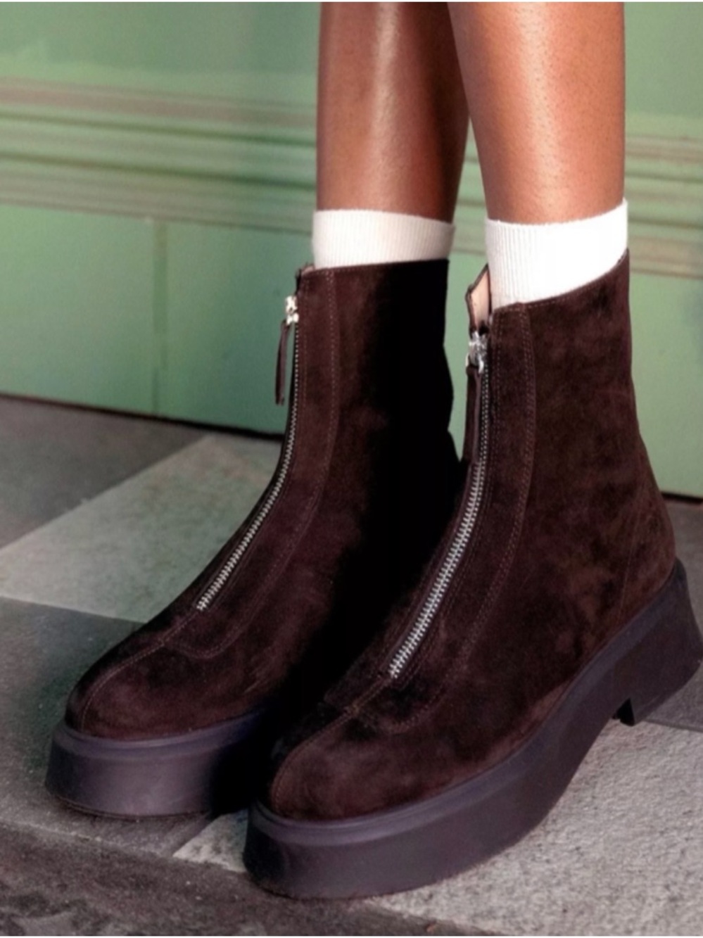 STEVE MADDEN NWT Jones Road Brown Suede Zip Up Boots in Sz 7
